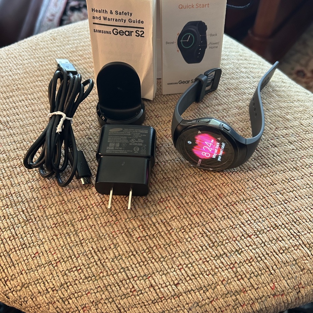 Samsung Gear S2 Black Smartwatch with Advanced Fitness Features.att company.